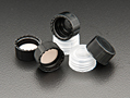 ZGD5320-09 Ribbed Black, Solid Top Polypropylene Closure Cap